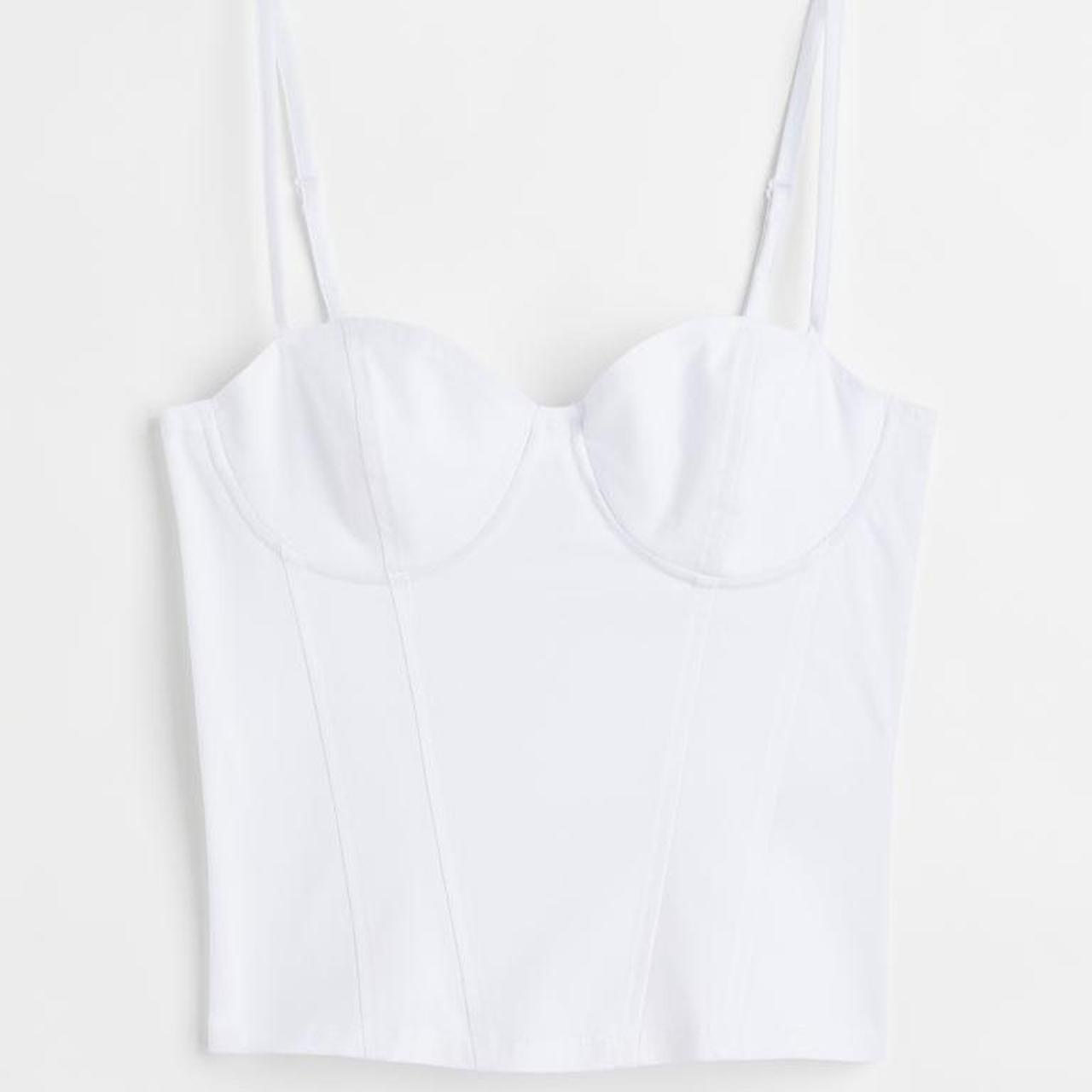 H&M Women's Black Corset Depop