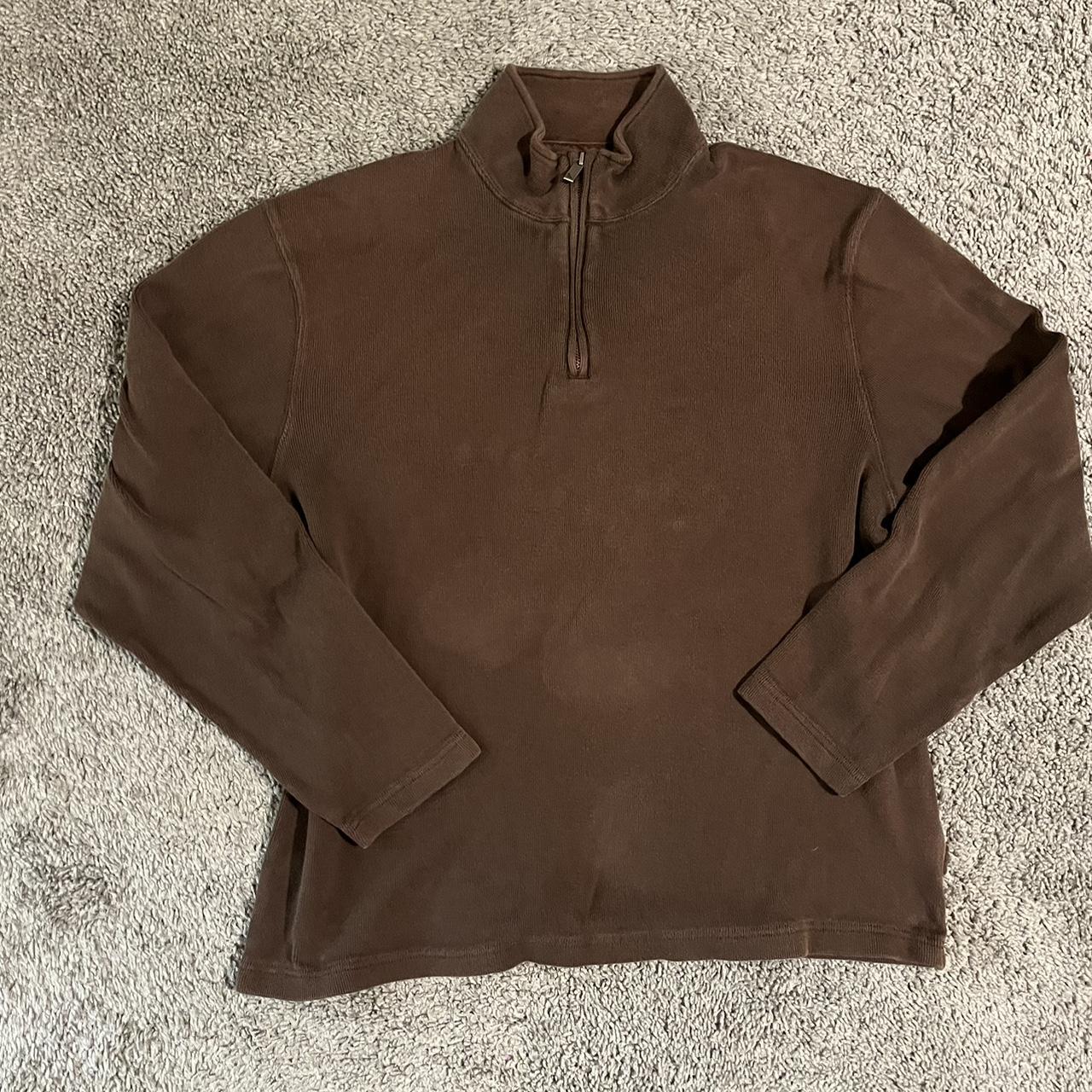 Eddie Bauers 3/4 zip size L OBO Depop