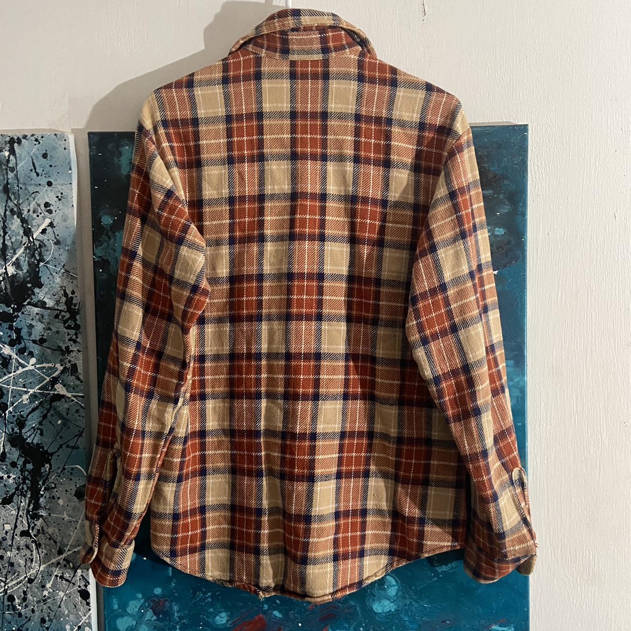 JCPenney Men's Orange and Tan Shirt | Depop