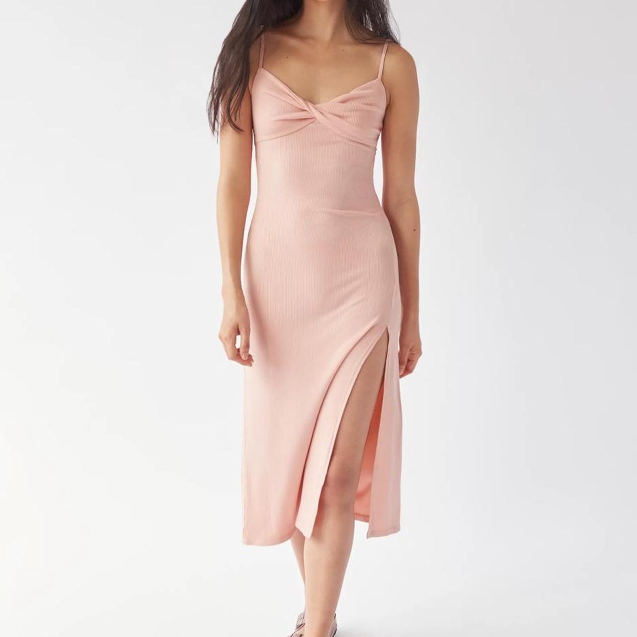 Aritzia Women's Pink Dress Depop