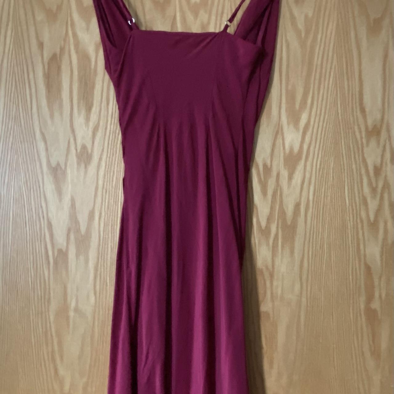 Maxi Plum Red Dress Only Worn Once Looks Wrinkly Depop