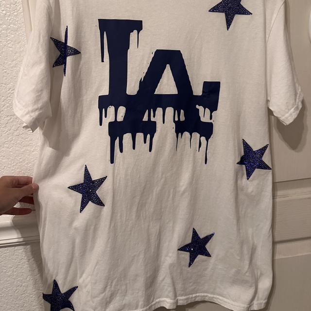 Womens official Los Angeles dodgers V neck shirt - Depop