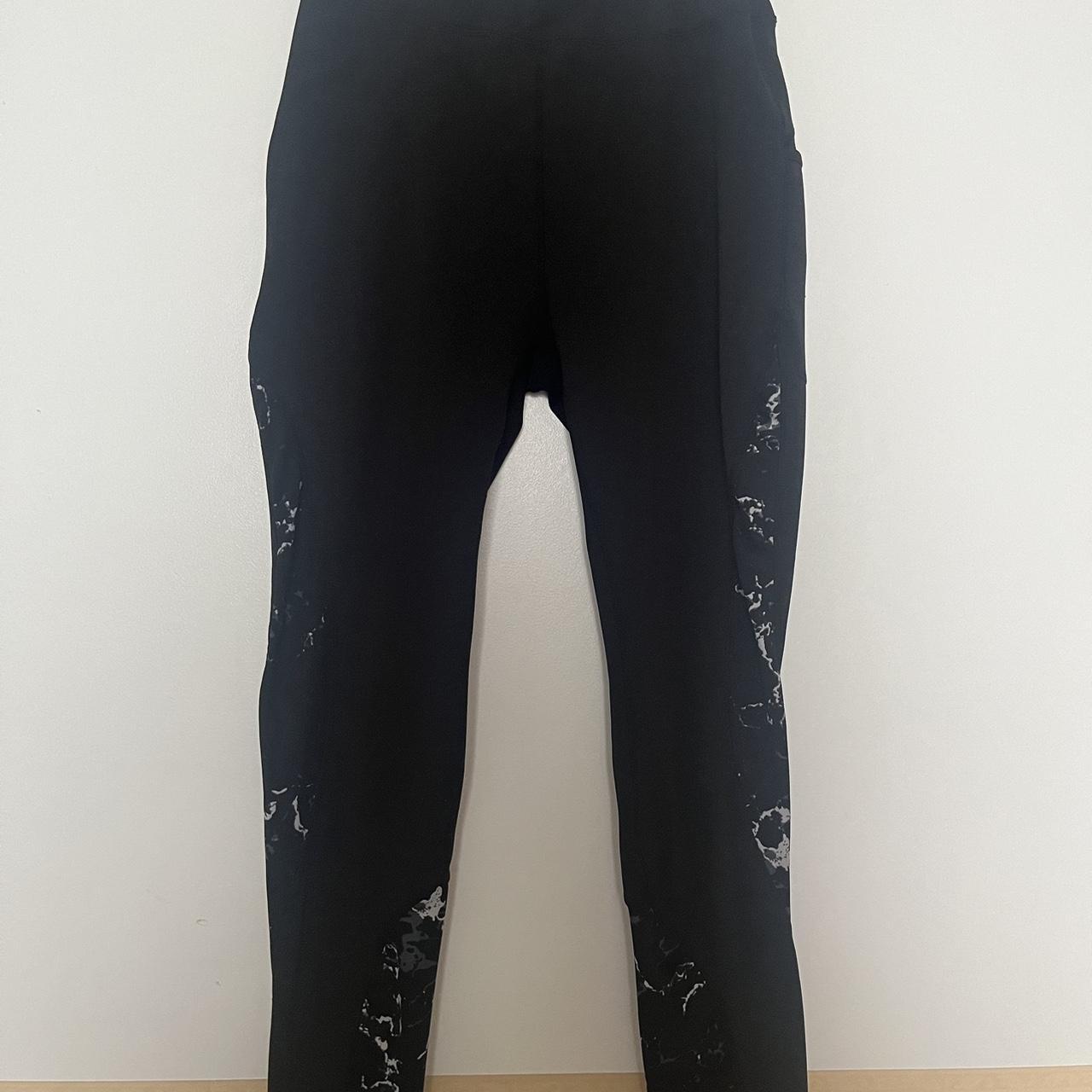 Black and white marbles Pop Fit leggings. , Really