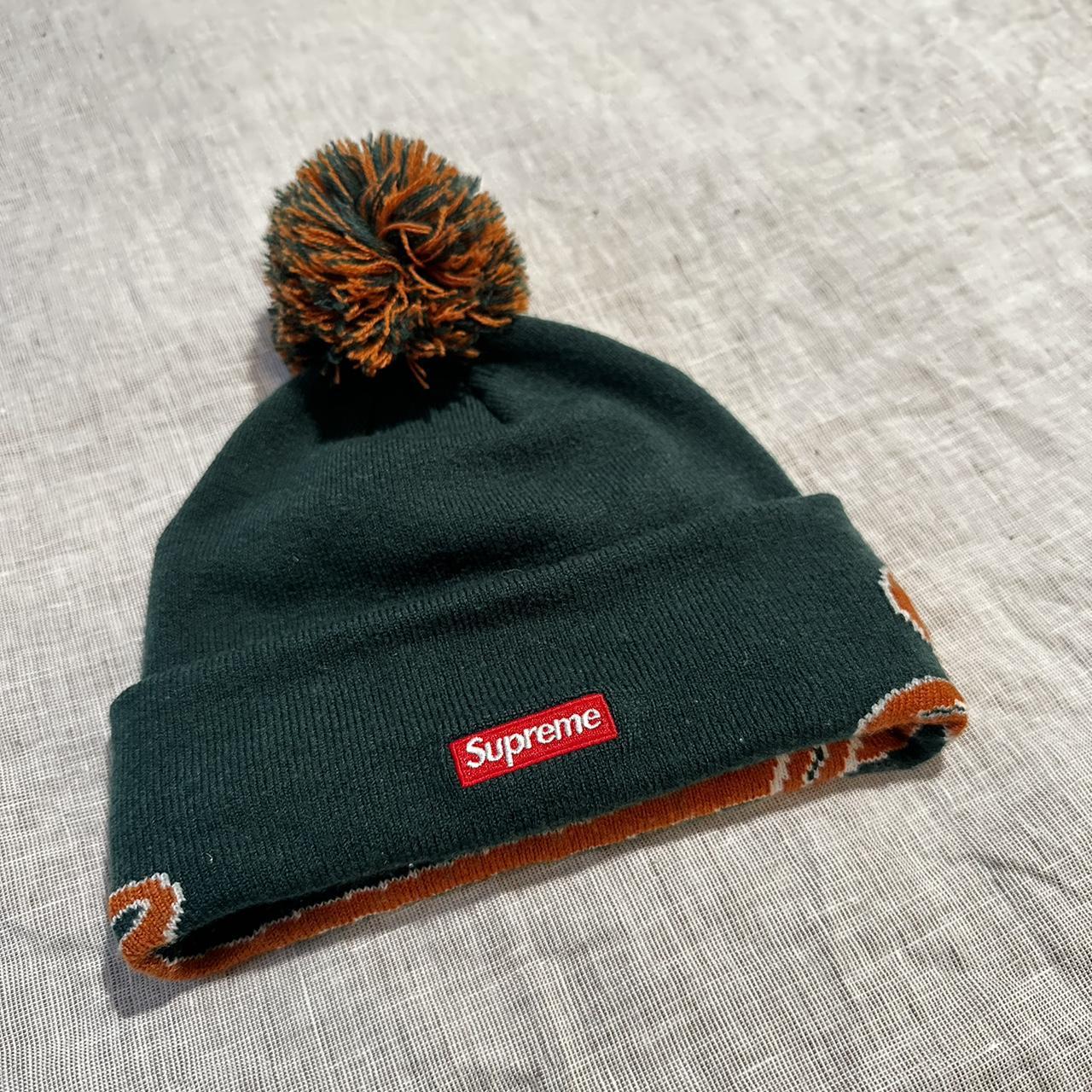 Supreme New Era Script Cuff Beanie Dark Green FW19...