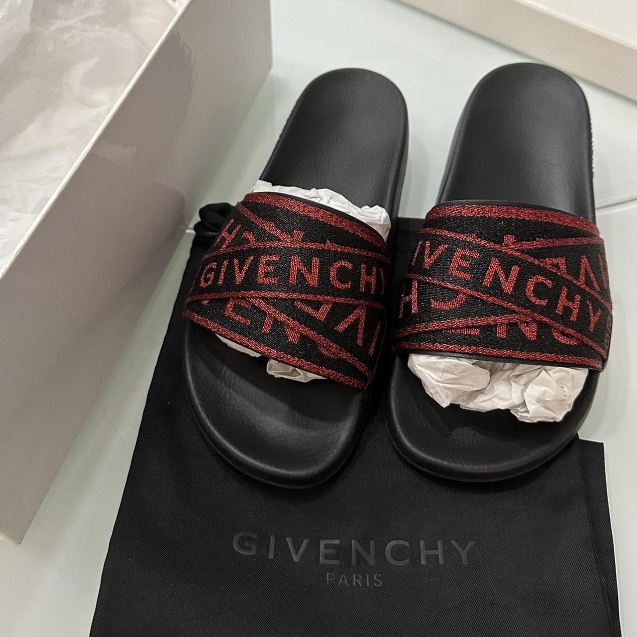 Givenchy slides 2024 red and black