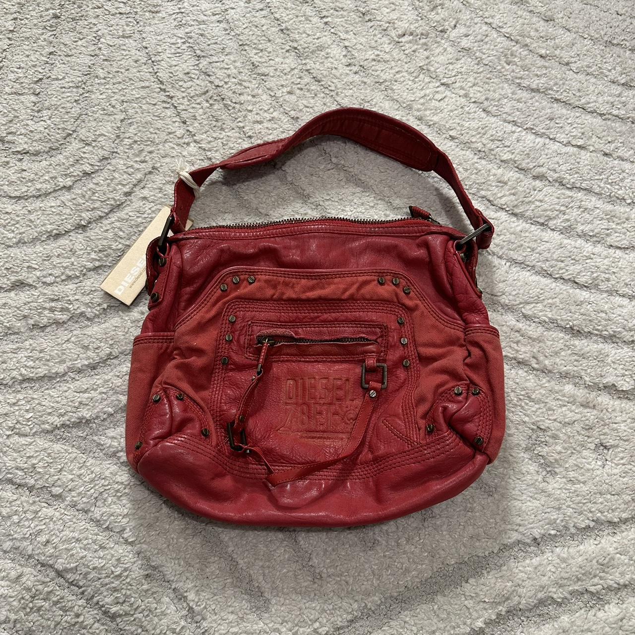 Pink 1DR small glitter shoulder bag | Diesel | MATCHES UK