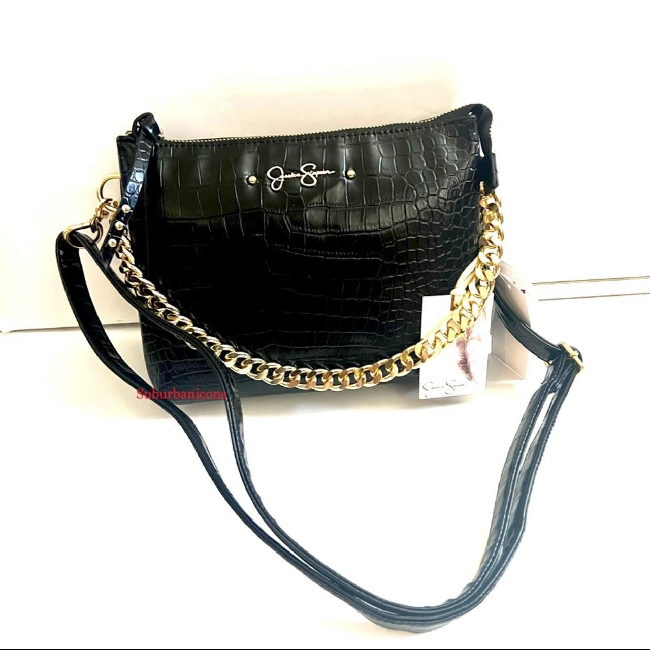 Jessica Simpson | Bags | Jessica Simpson Black Patchwork Crossbody Handbag  Nwt | Poshmark