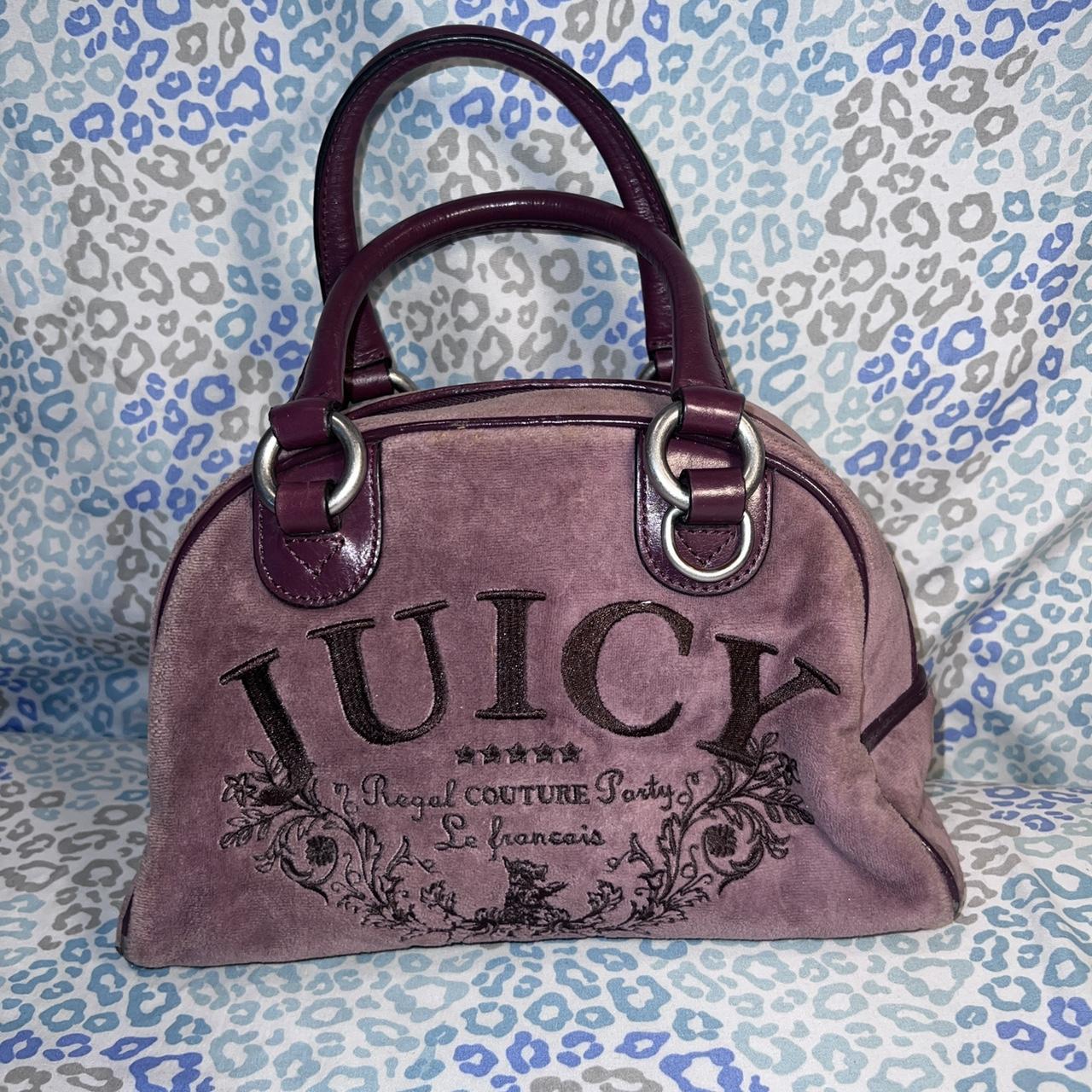 Vintage Purple Juicy Couture Purse Bowler Bag... - Depop