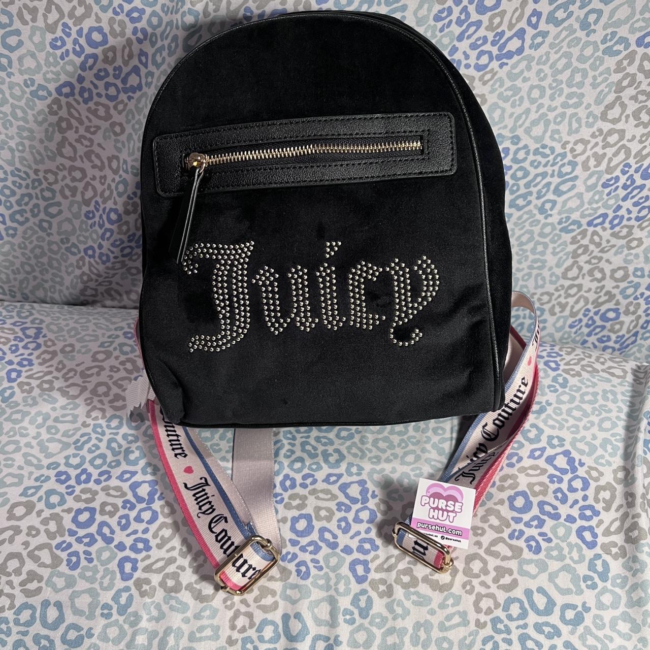 Juicy Couture Backpack Tan and black bag with the - Depop