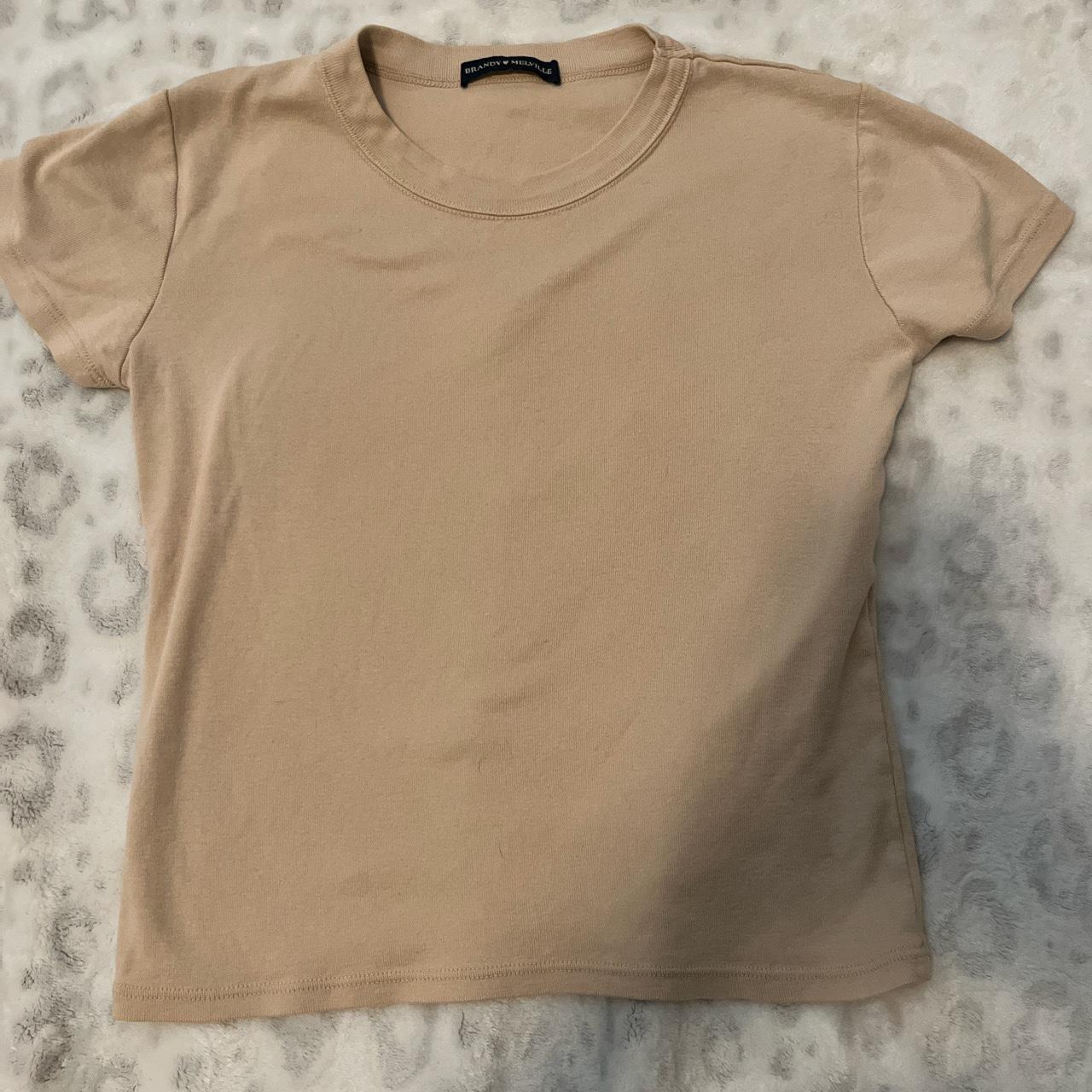 Brandy melville hailie top in sand NO OFFERS Depop
