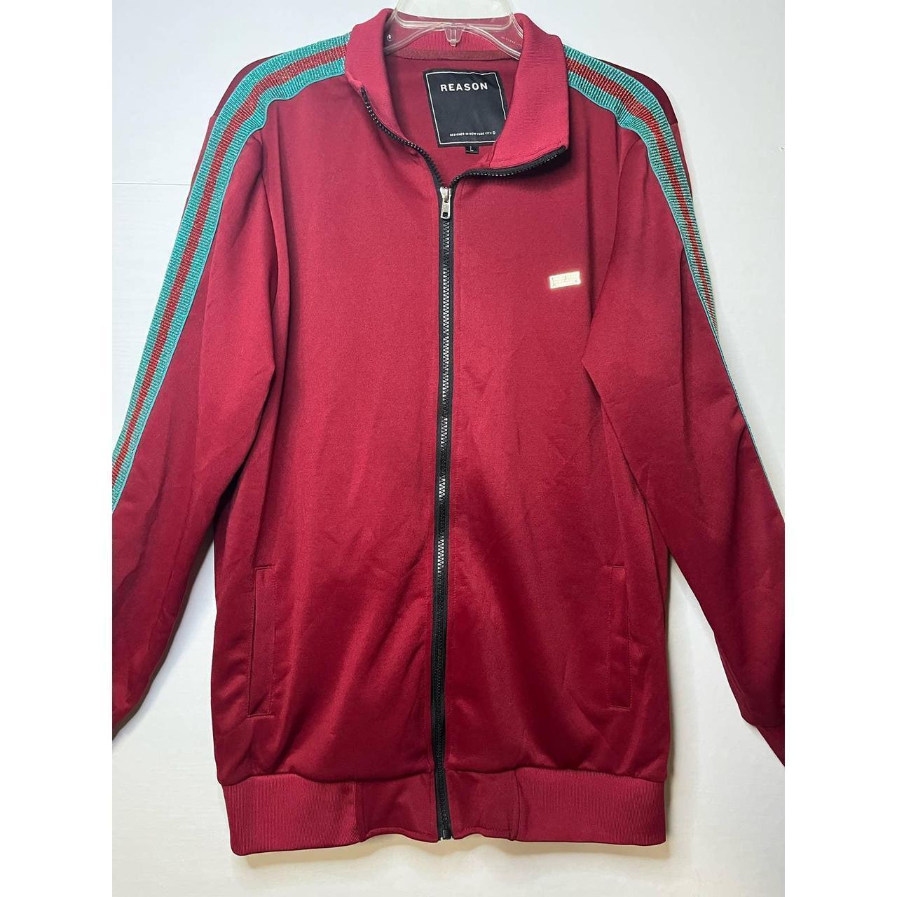 Reason Clothing Brand Mens Track Jacket with...