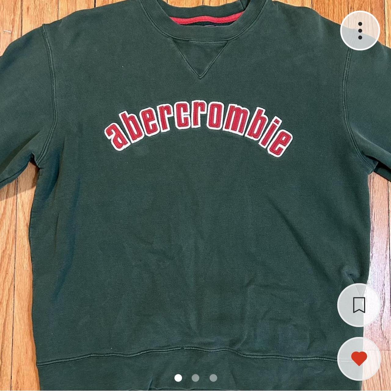 Abercrombie & Fitch Women's Green Sweatshirt | Depop