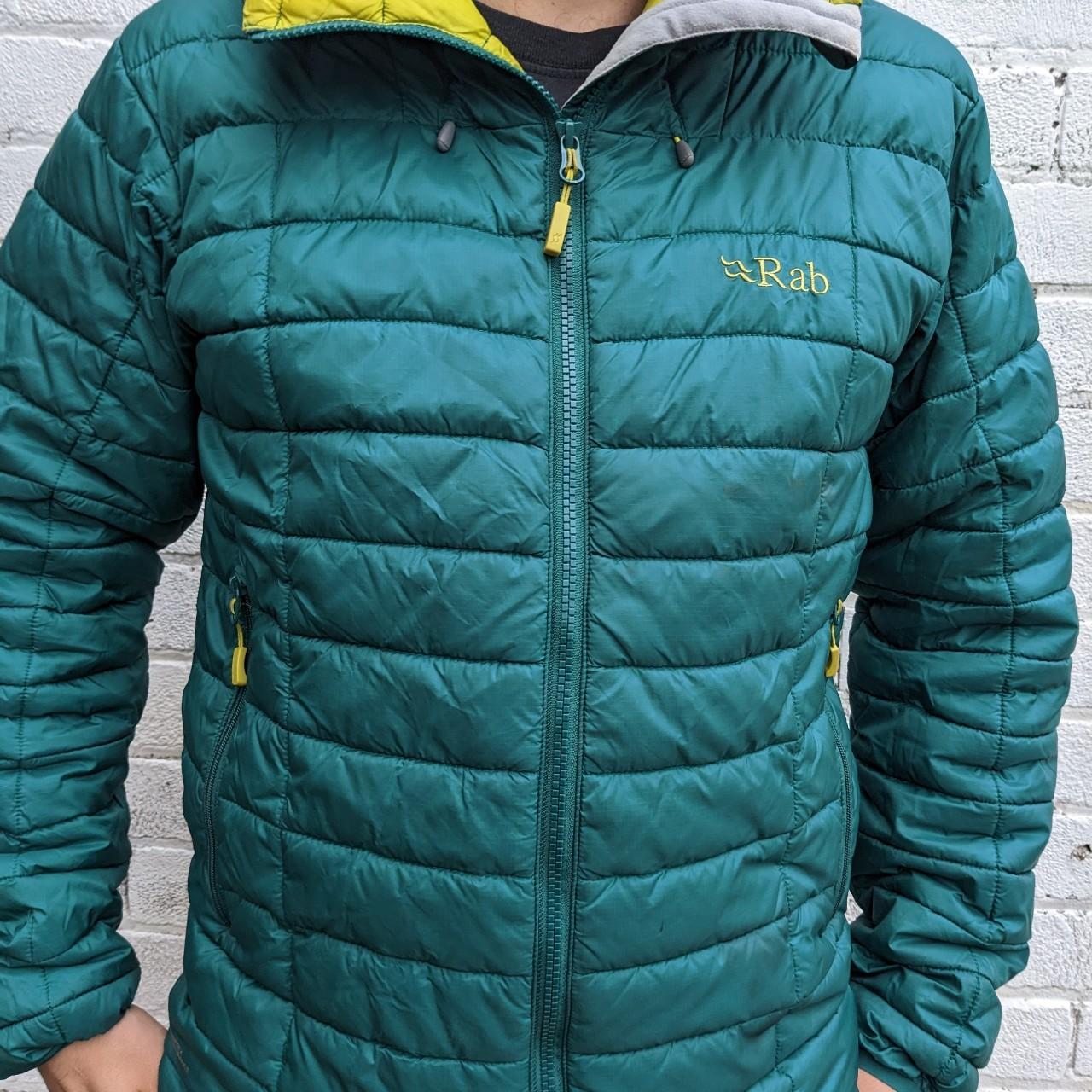 Rab Men's Yellow and Green Jacket | Depop