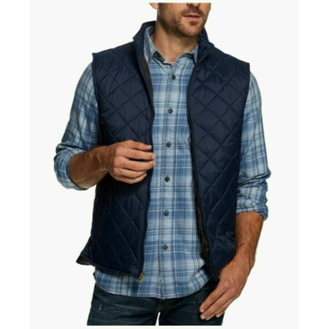 Weatherproof Men S Blue Gilet Depop