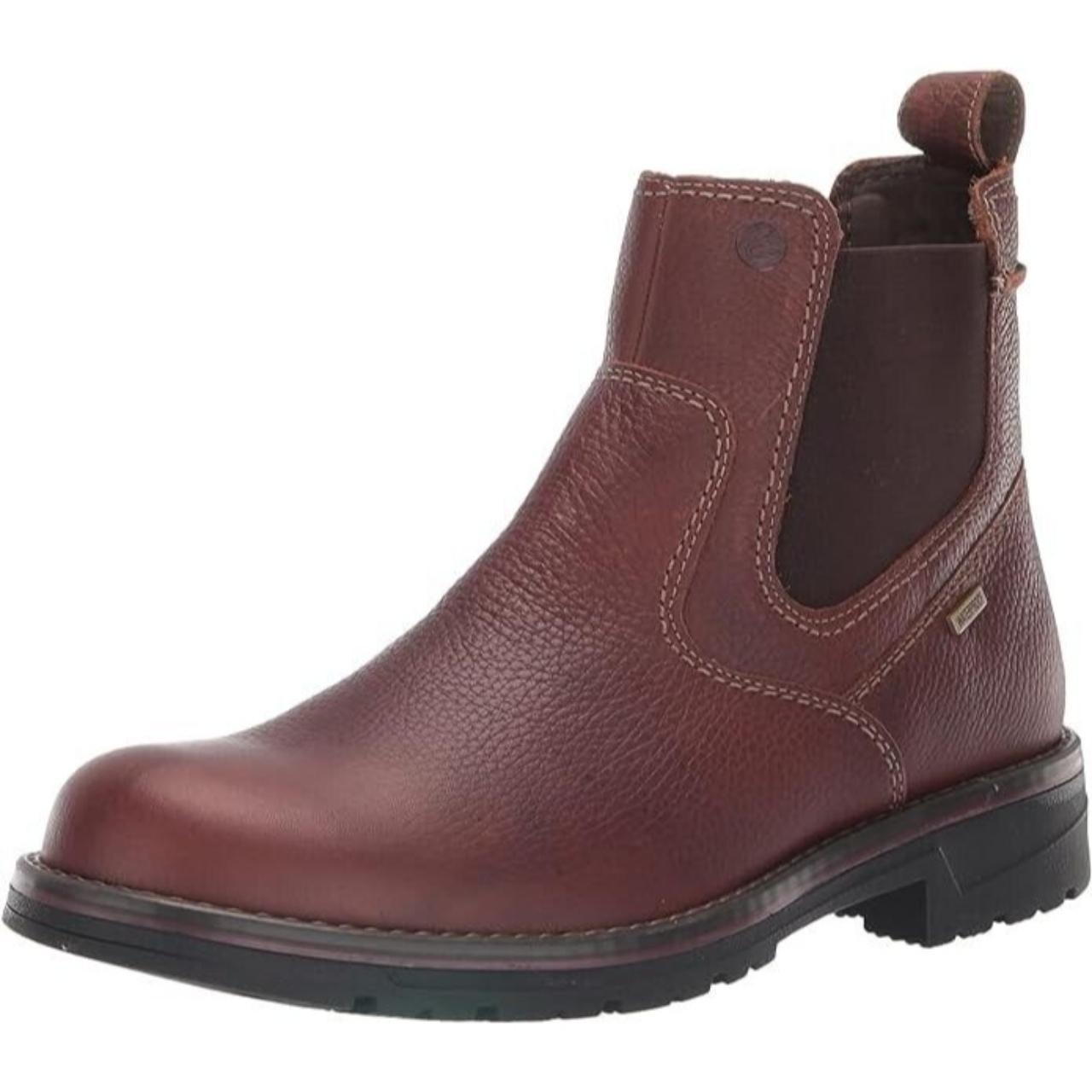 Clarks brown best sale tumbled leather