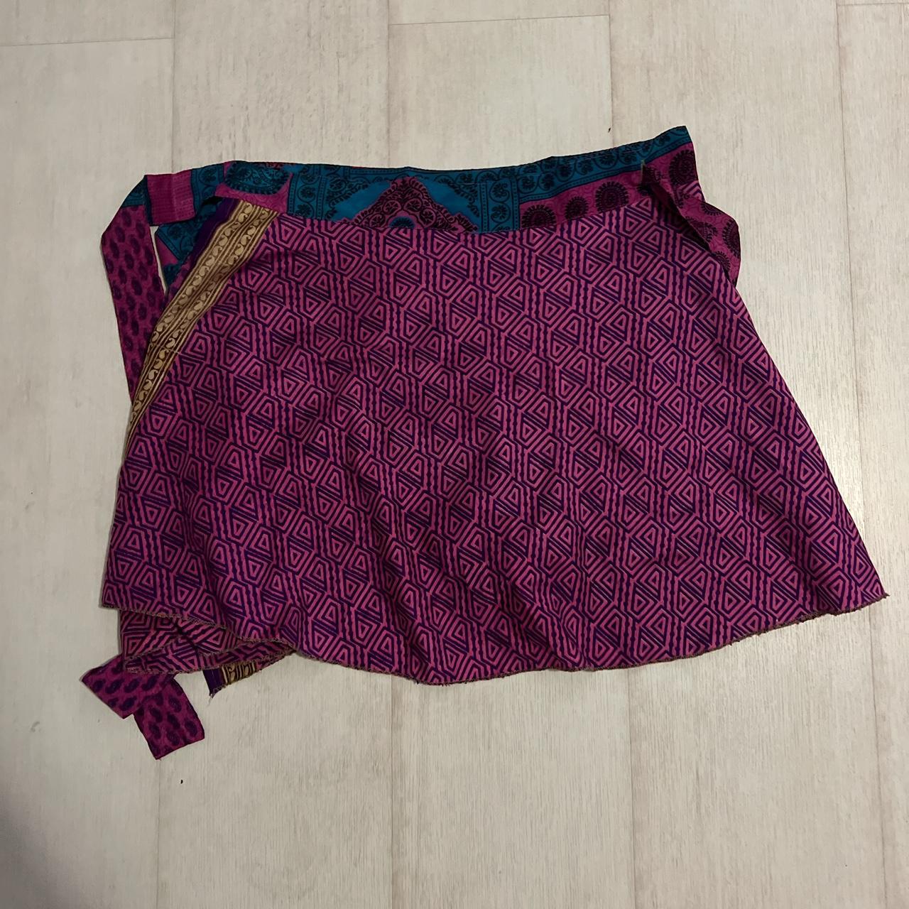 Tree of life wrap around skirt, doesn’t say what... Depop