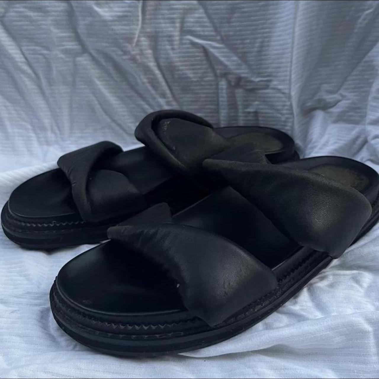 ALIAS MAE ‘Paris’ Sandals Slides Size 40 Black kid... - Depop