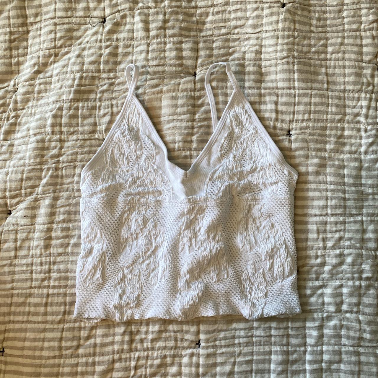 Aura Women's White Vest | Depop