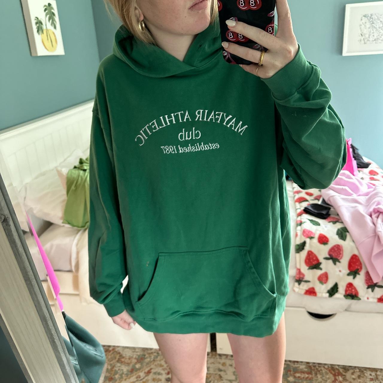 The Mayfair Group green hoodie athletic club size... Depop