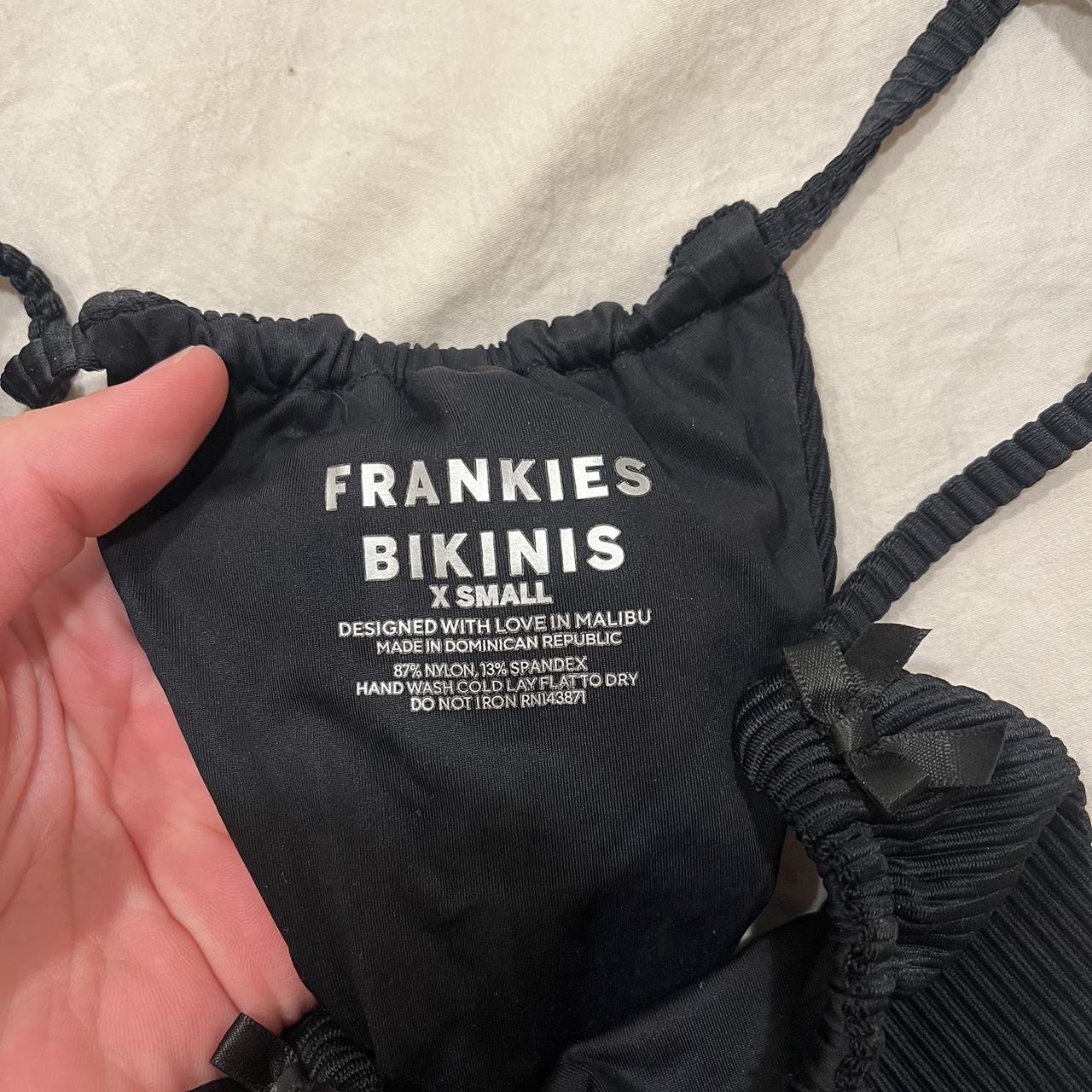 Frankies Bikinis Women's Black and Navy Bikinis-and-tankini-sets | Depop