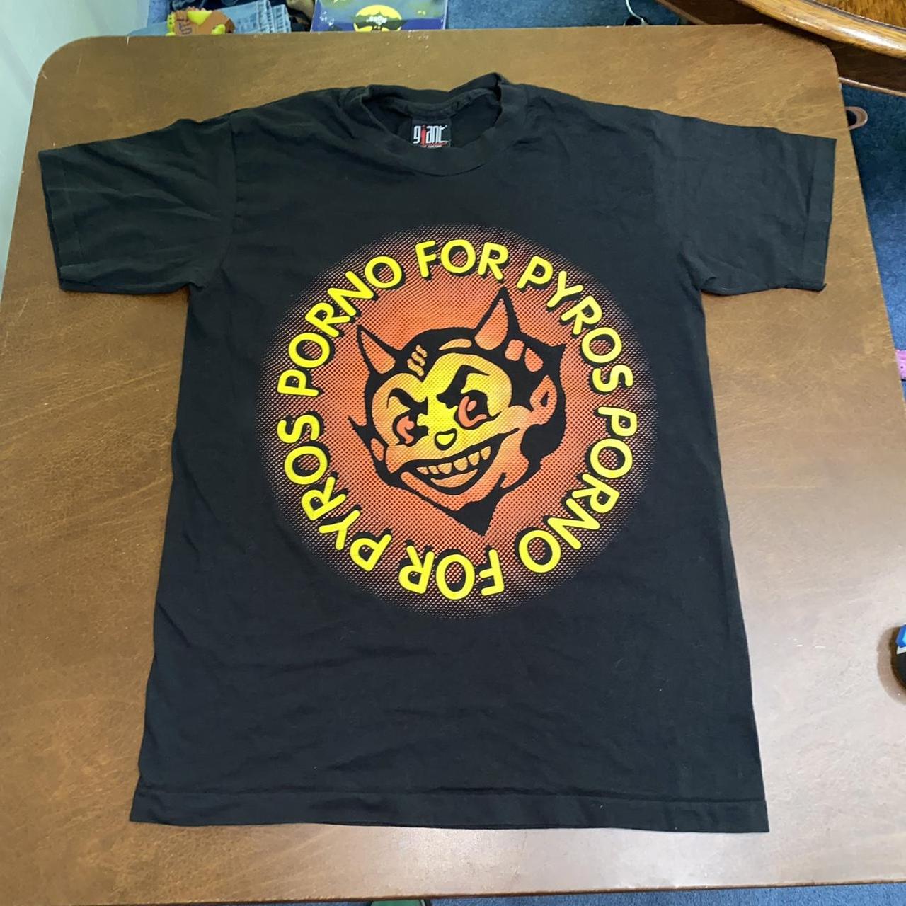 Rare vintage porno for pyros band tour t shirt 90s... - Depop