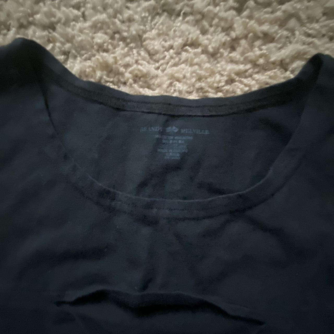 brandy melville black vicki tank w/cut out Depop