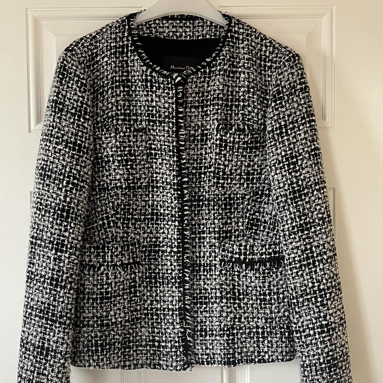 Massimo dutti tweed clearance jacket