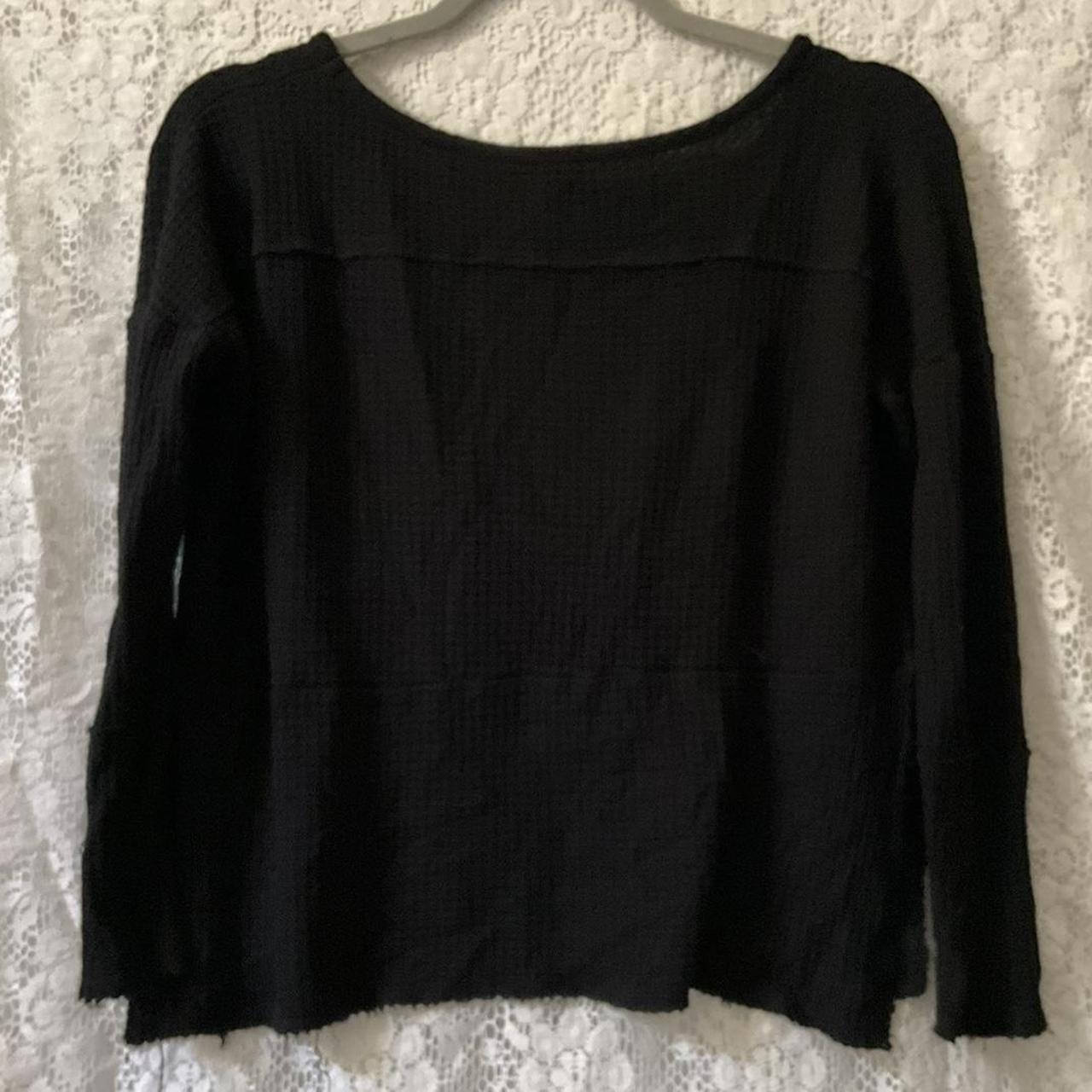 Black Distressed Sweater Cute Distressed Depop   P0 