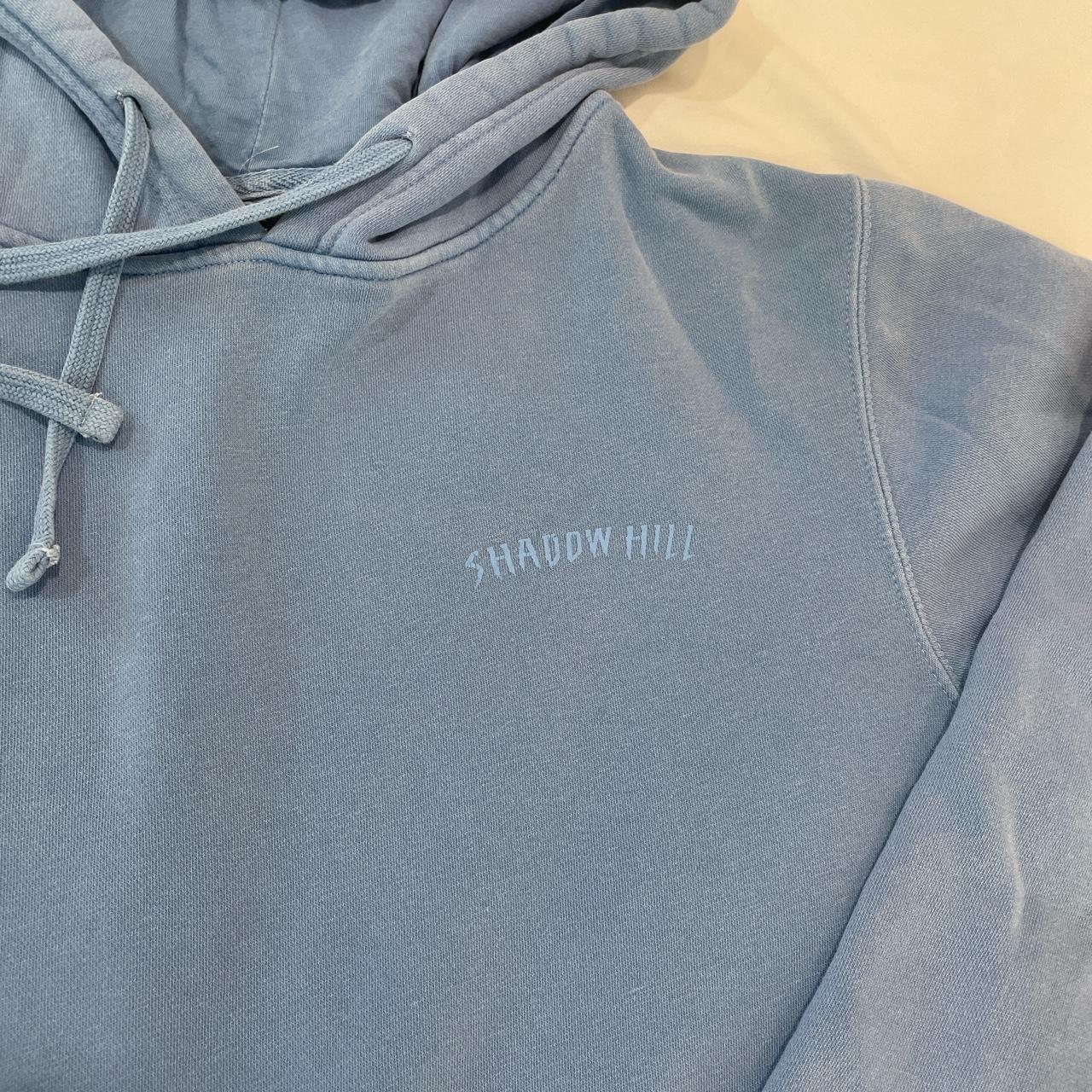 light blue shadow hill hoodie size S runs... - Depop