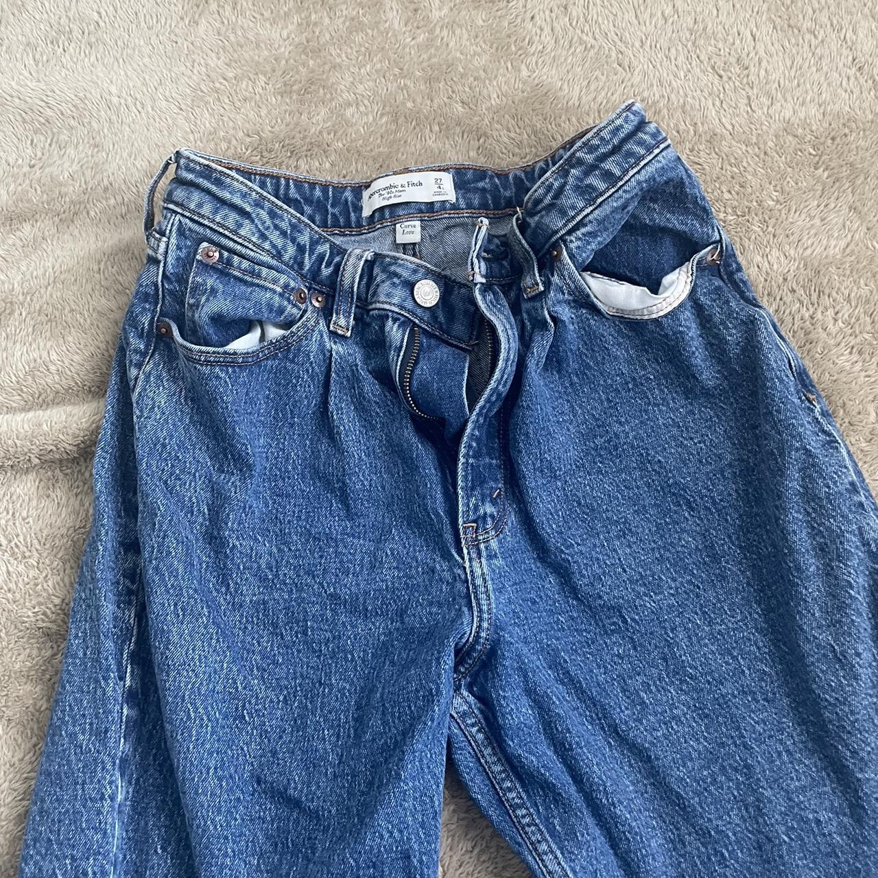 Currently out of stock Abercrombie Curve Love mom... - Depop