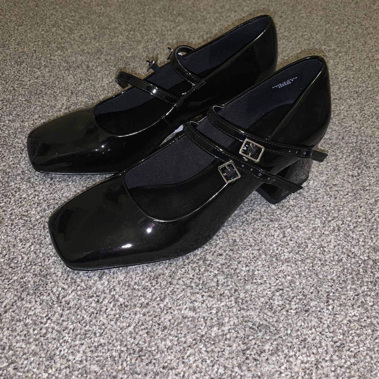 Black Mary Janes Two straps - Depop