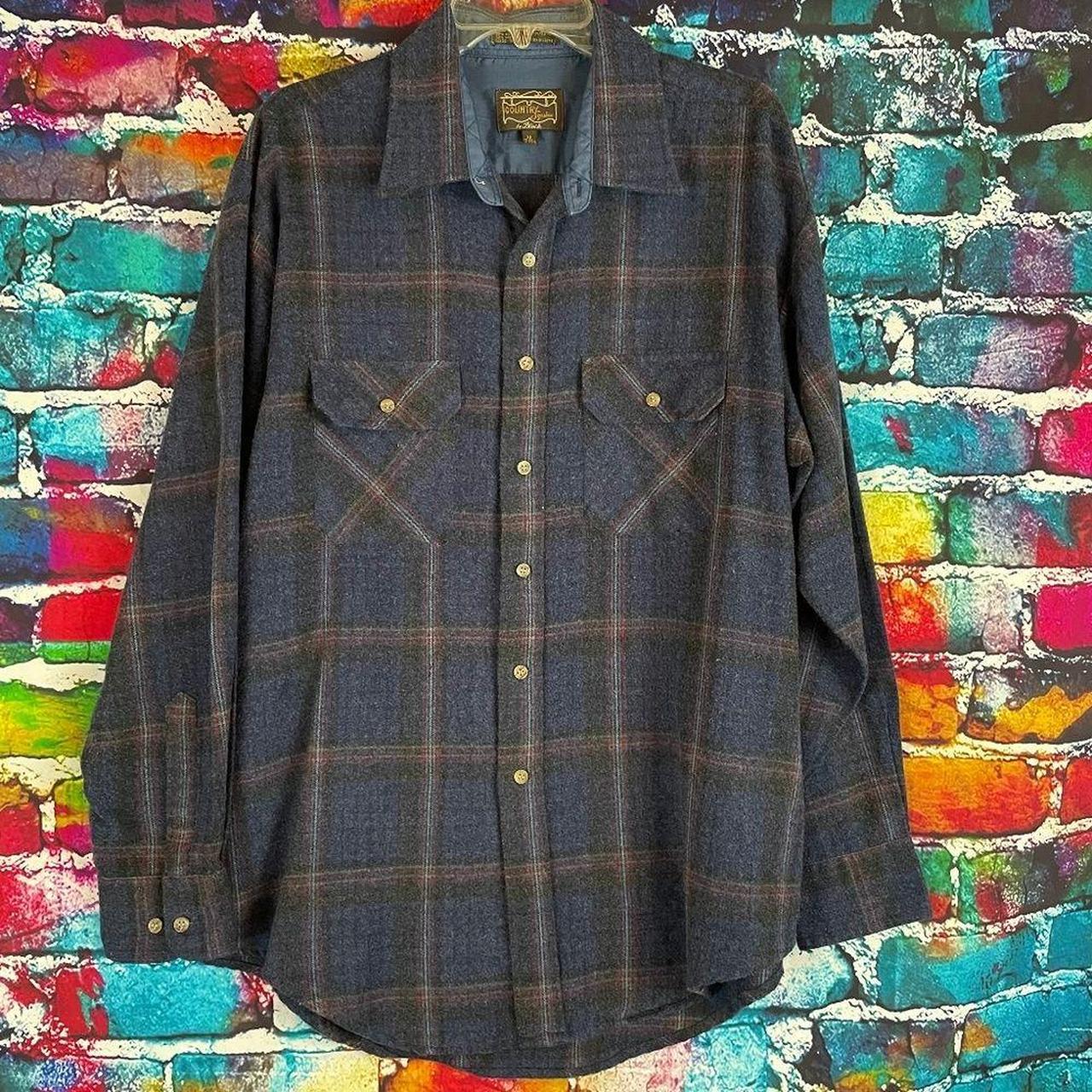 Vintage Country Squire by Block Wool Blend Button... - Depop