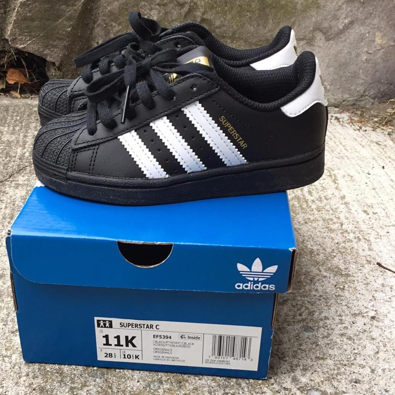 Adidas Original Shell Toe Kids Superstar Size Depop