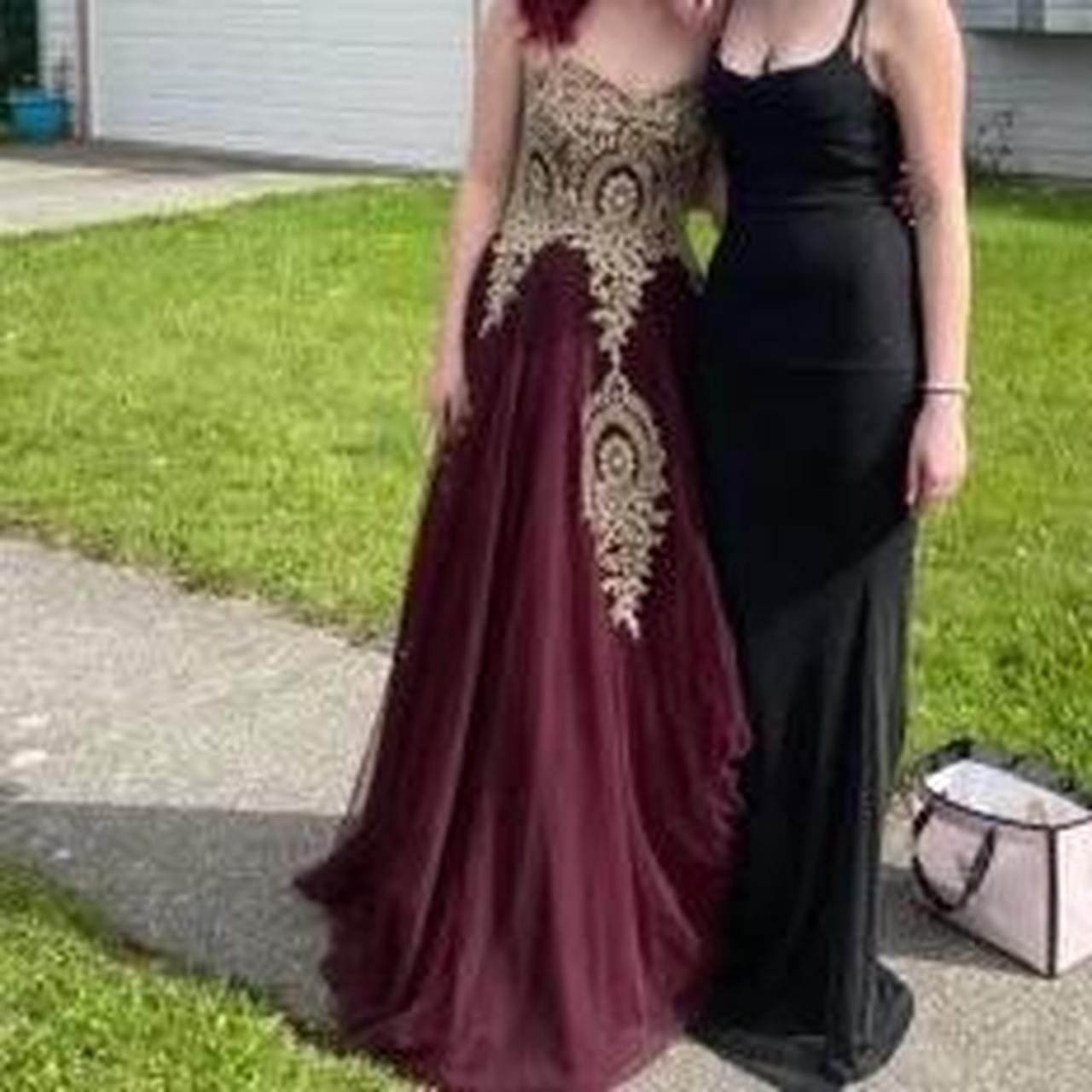 Jcpenney burgundy prom dresses hotsell