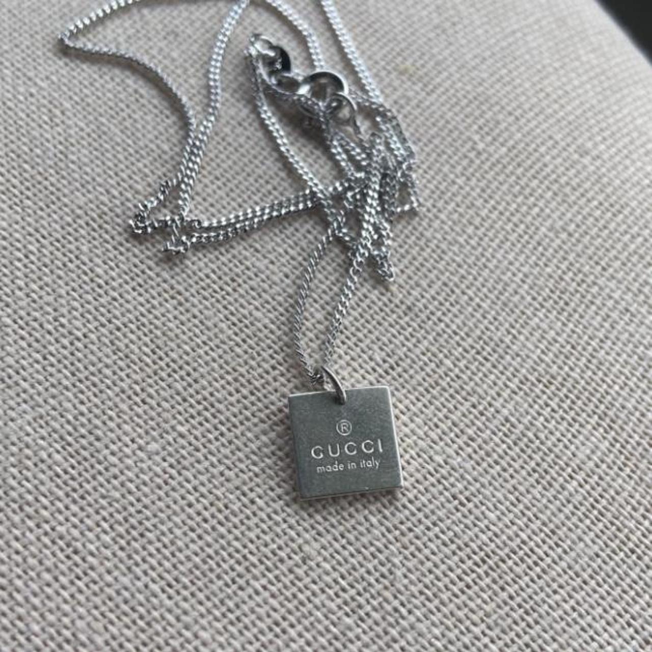 LV Monogram Charm Necklace - Depop