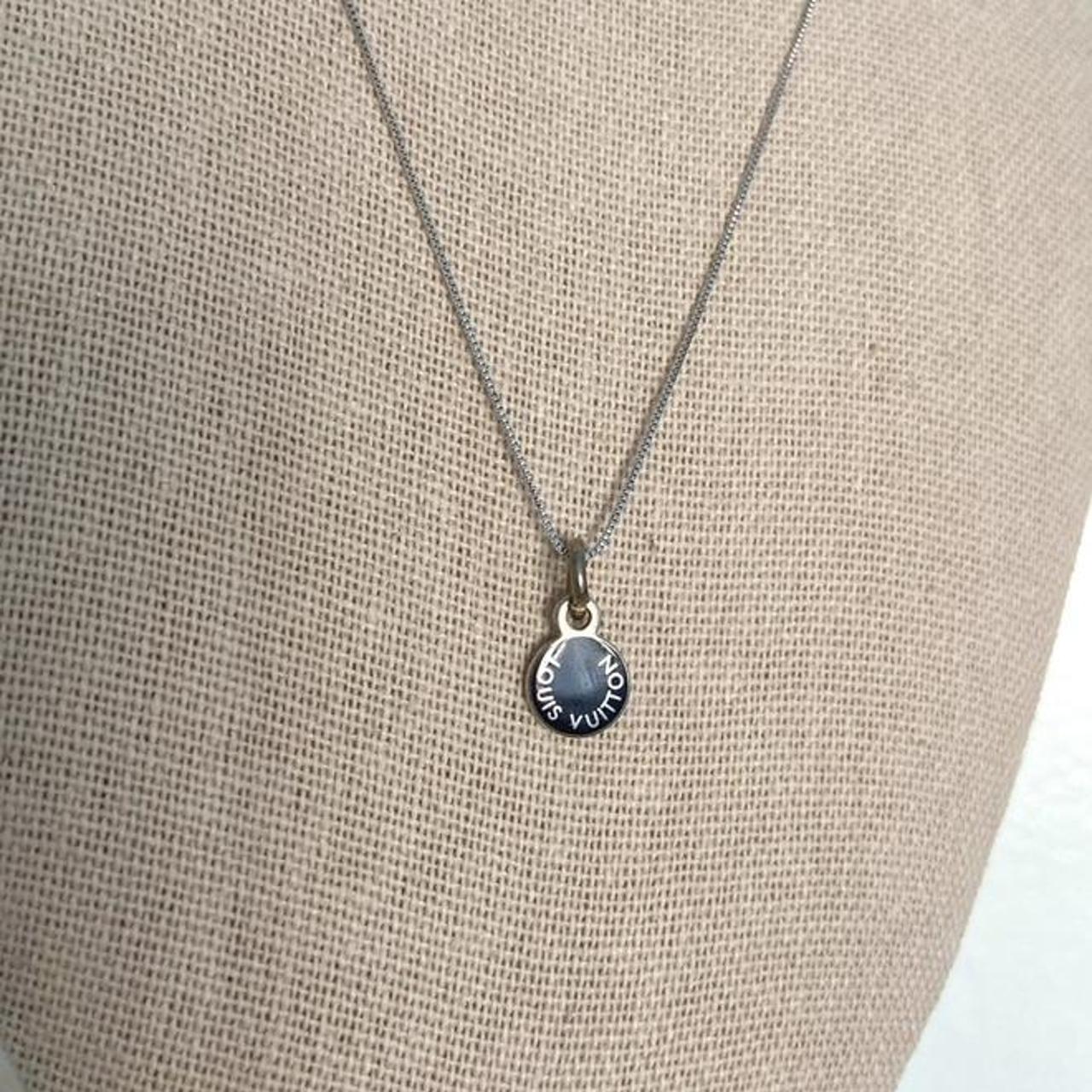 louis-vuitton necklace womens silver chain