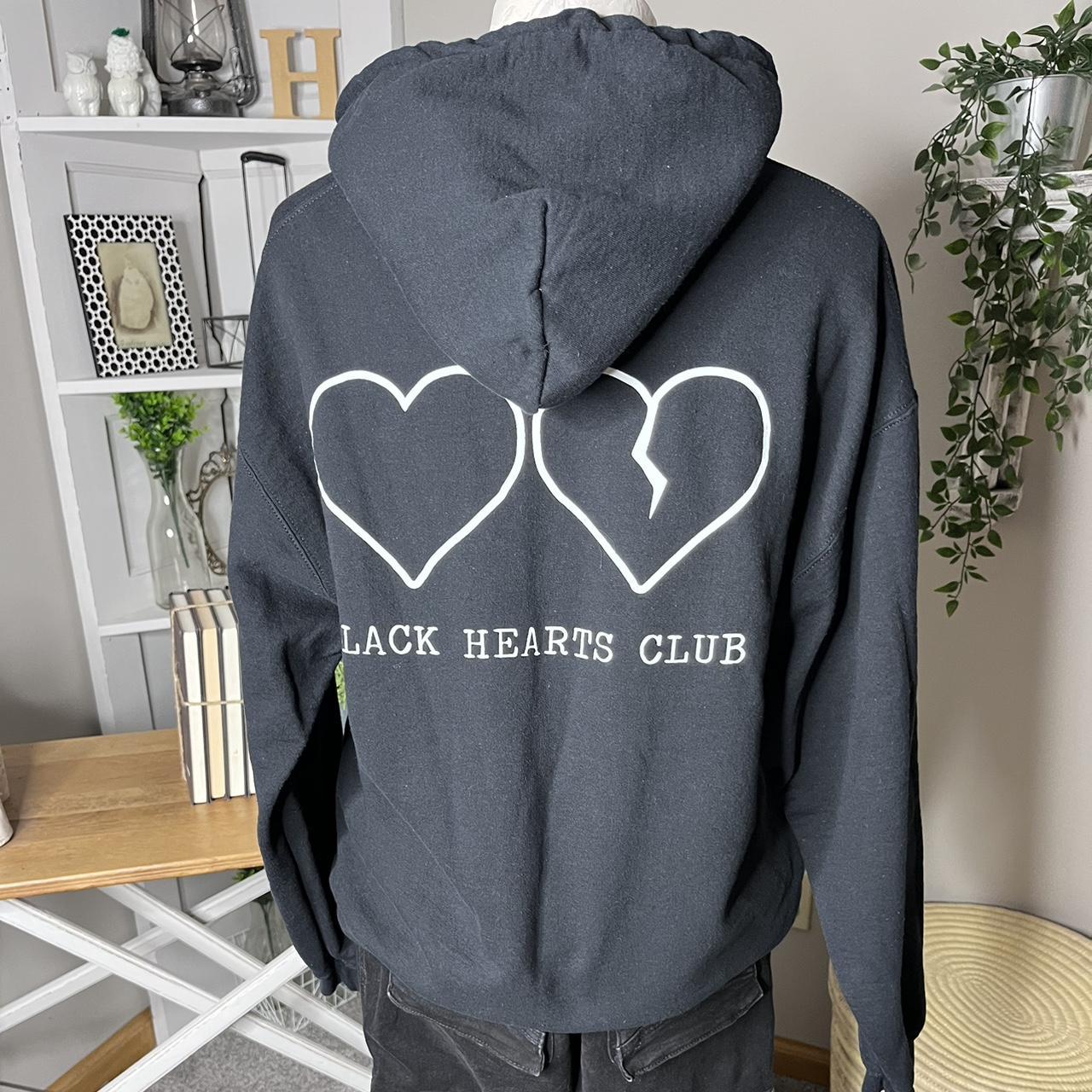 Yungblud Black Hearts hoodie. Brand: Gildan Size:... - Depop