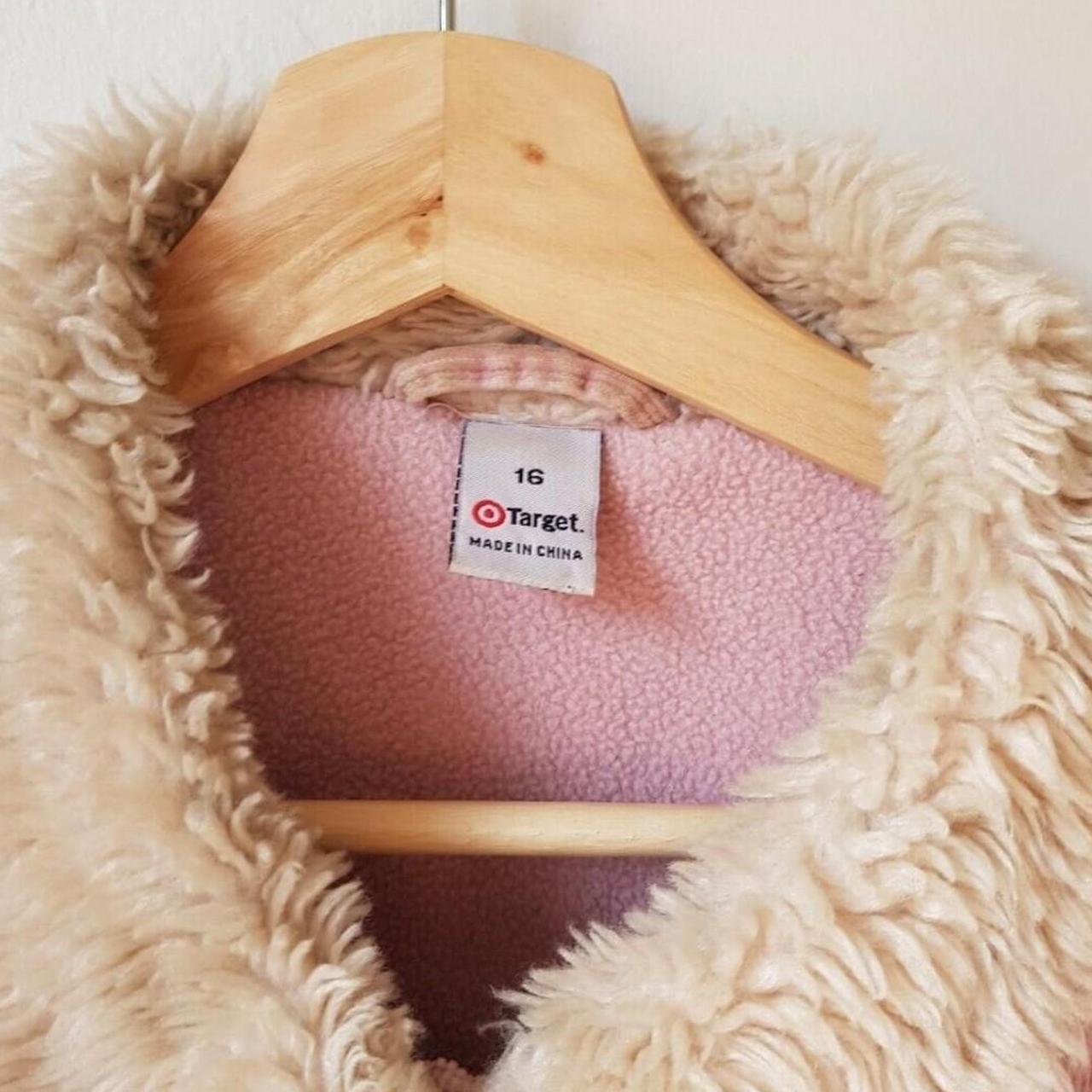 Target pink fur outlet jacket