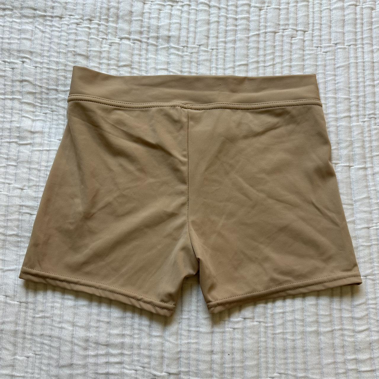 Dance shorts, Size small, Nude