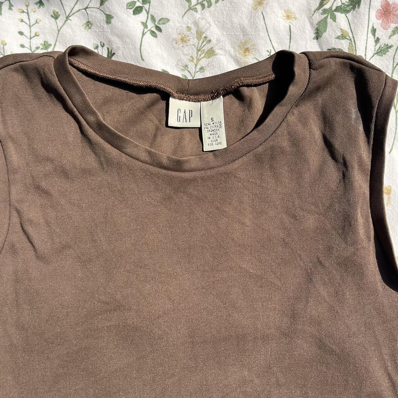 gap brown earthcore tank vintage brown gap tank!!... Depop