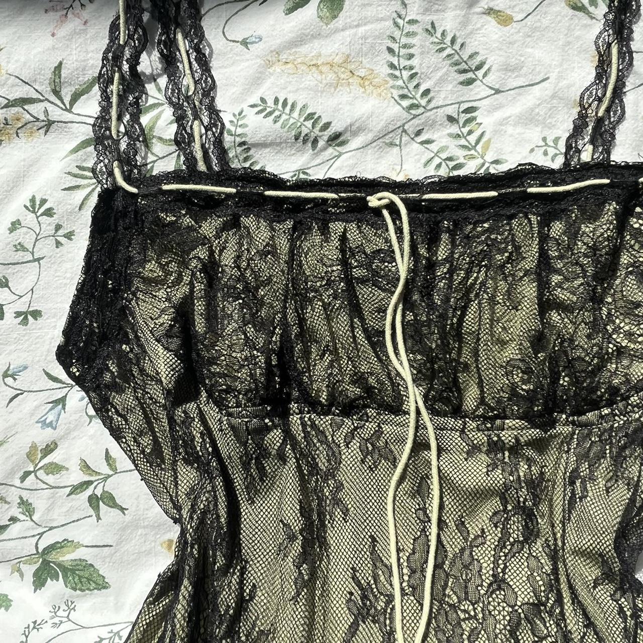 cider lace fairycore dress adorable green lacy... Depop