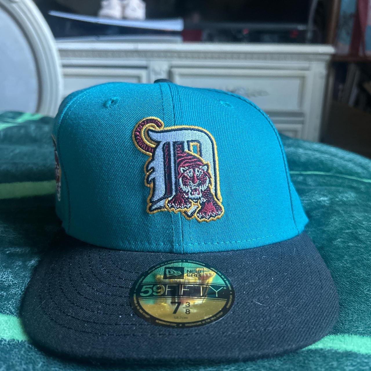 New Era Men's Hat - Blue/Multi – Detroit Tigers blue and black fitted cap …