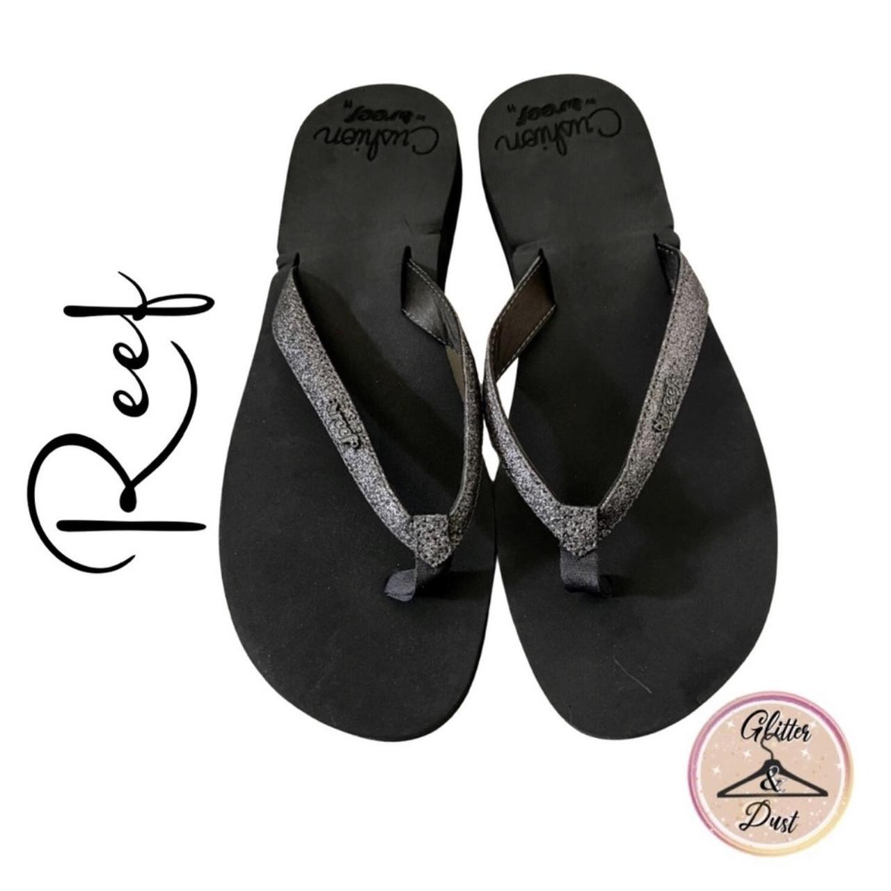 Reef glitter best sale flip flops