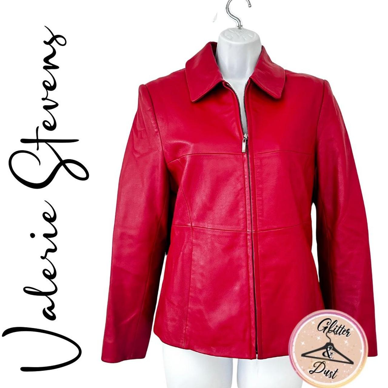 Valerie stevens hotsell lambskin leather jacket