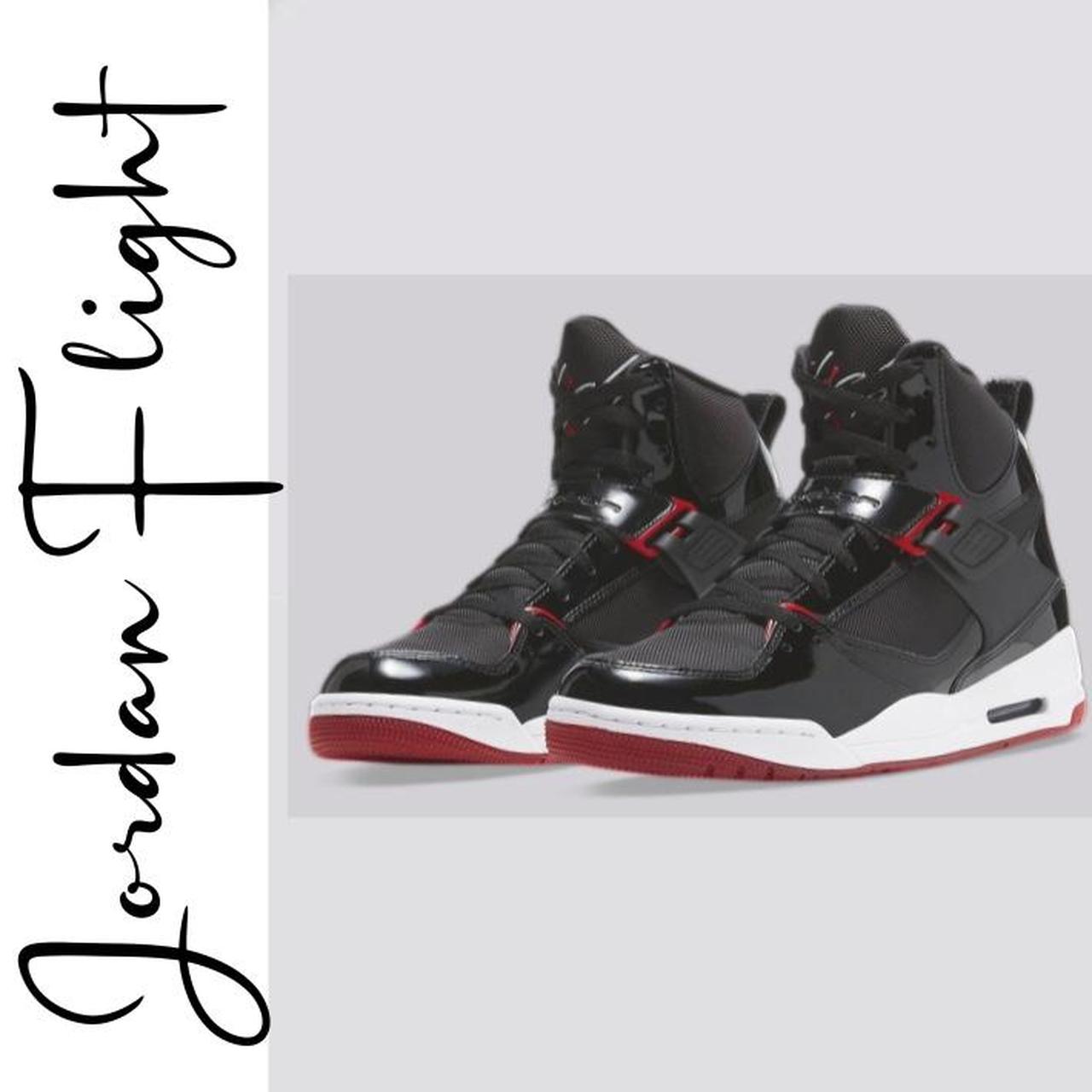 Jordan Flight 45 Bred GS High Top Sneakers Black. Depop