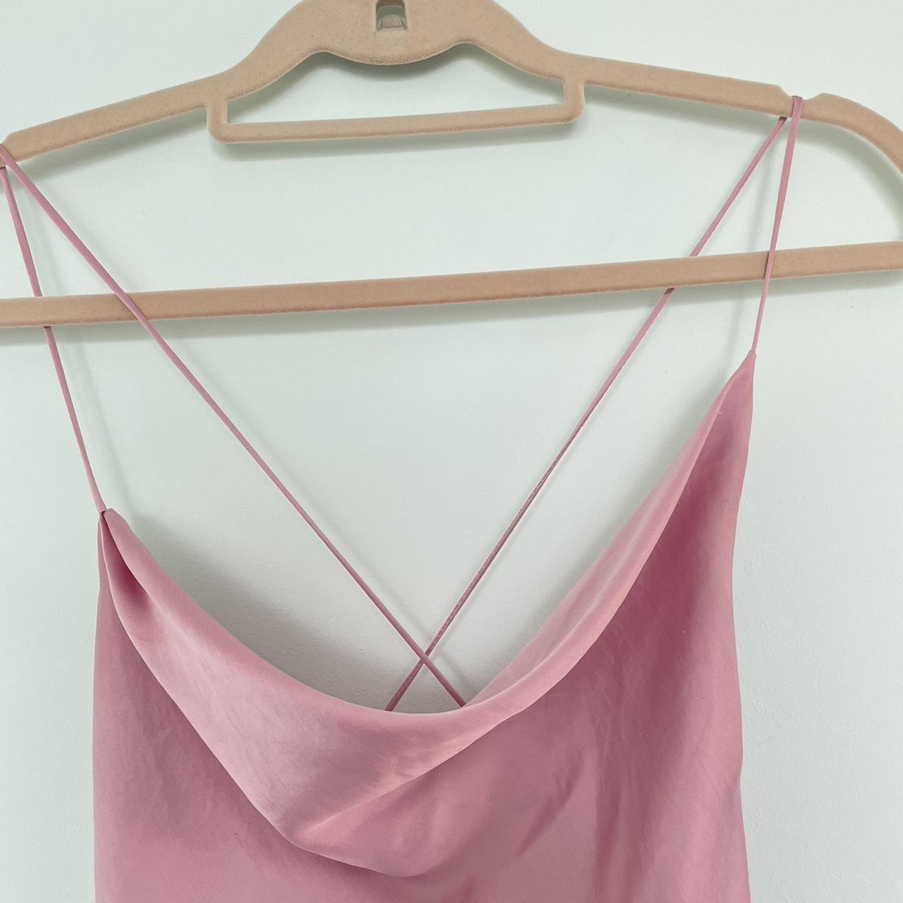  Zara pink satin dress This dress has definitely... Depop