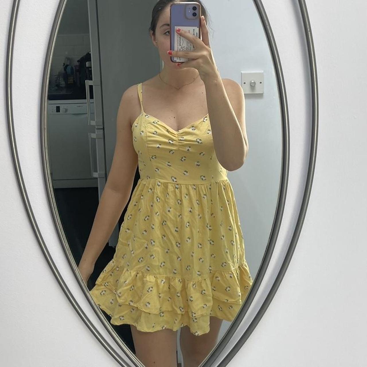 Hollister yellow dress online