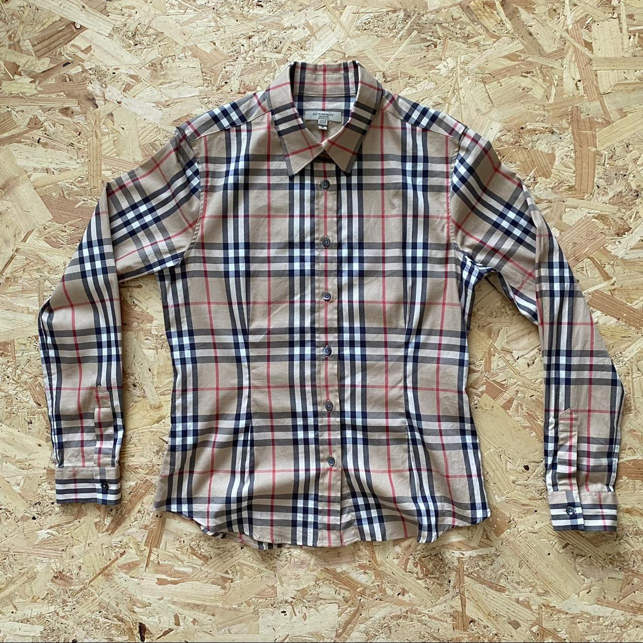 Burberry Nova Check George Shirt Vintage look but - Depop