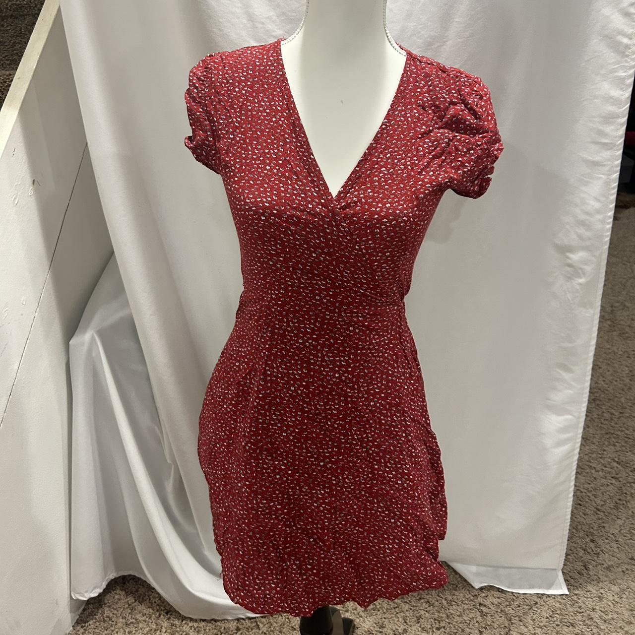 Brandy Melville Women's Red Dress Depop
