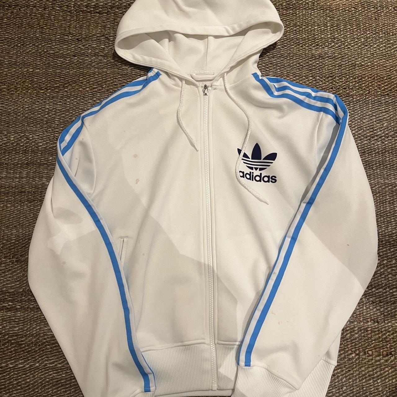 vintage adidas zip up unisex SMALL SIGNS OF WEAR... - Depop